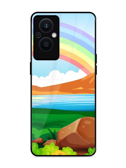 Rainbow Over The Lake Glossy Soft Edge Case for Oppo F21 Pro (5G)