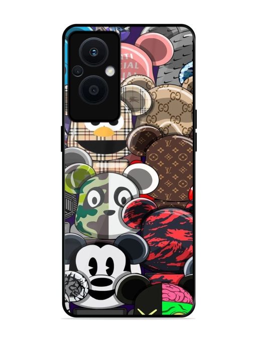 Streetwear Bearbrick Extravaganza Glossy Soft Edge Case for Oppo F21 Pro (5G)