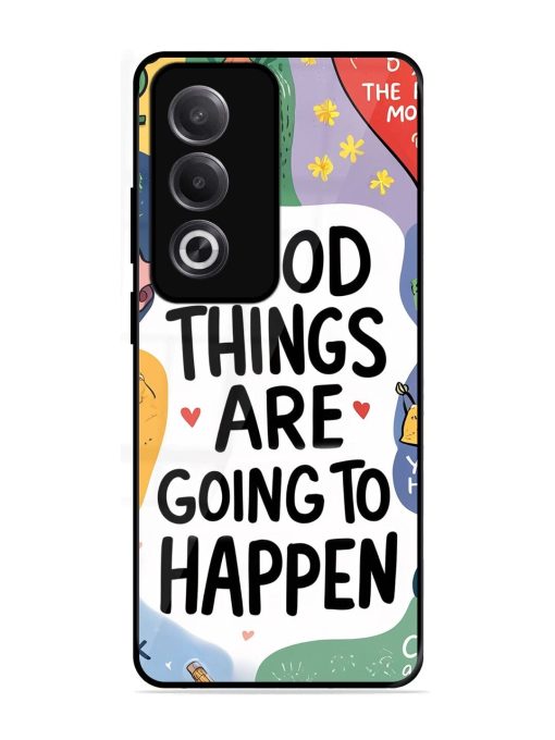 Uplifting Scribbles Glossy Soft Edge Case for Oppo K12X (5G)