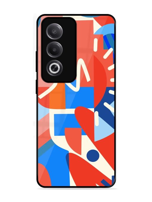 Abstract Harmony Glossy Soft Edge Case for Oppo K12X (5G)