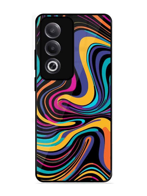 Psychedelic Swirl Glossy Soft Edge Case for Oppo K12X (5G)