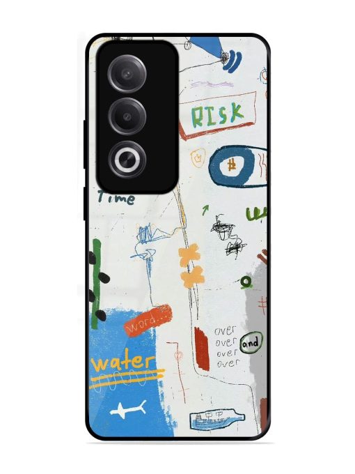 Mind Map Madness Glossy Soft Edge Case for Oppo K12X (5G)