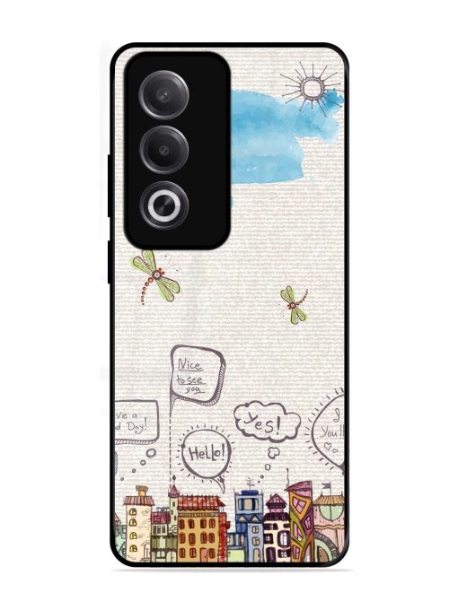 Doodle City Glossy Soft Edge Case for Oppo K12X (5G)