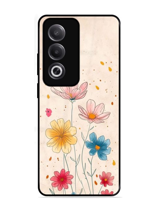 Delicate Bloom Glossy Soft Edge Case for Oppo K12X (5G)