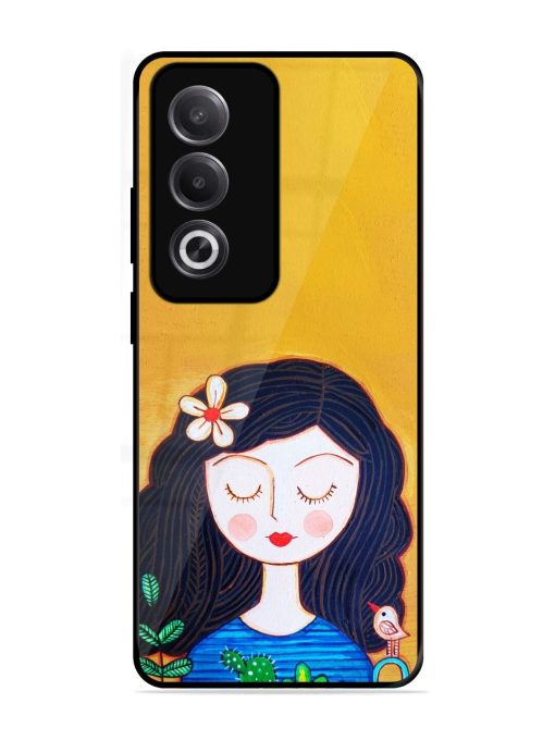 Girl Illustration Glossy Soft Edge Case for Oppo K12X (5G)