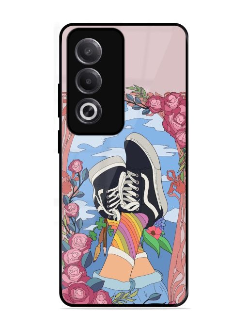 Floral Fantasy Glossy Soft Edge Case for Oppo K12X (5G)