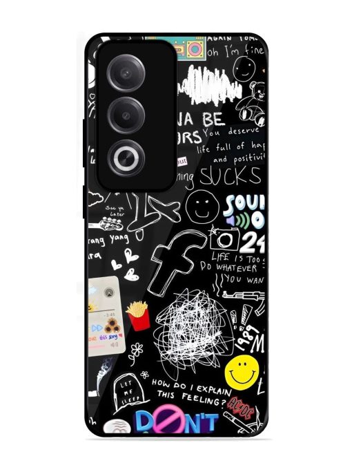 Doodle Diary Glossy Soft Edge Case for Oppo K12X (5G)