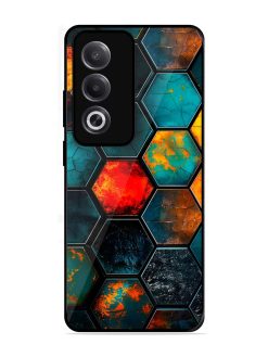 Hexagon Hive Glossy Soft Edge Case for Oppo K12X (5G)