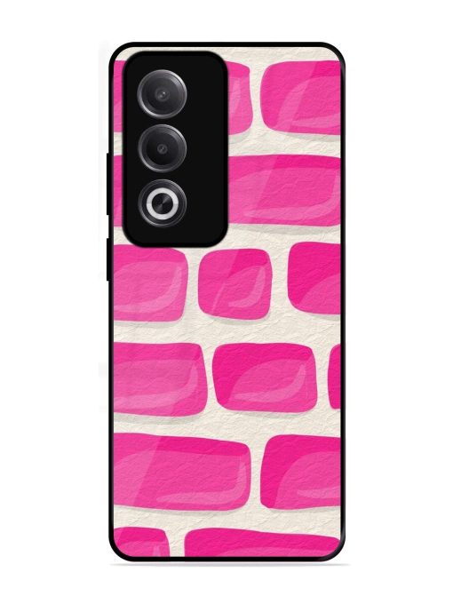 Pink Brick Wall Glossy Soft Edge Case for Oppo K12X (5G)