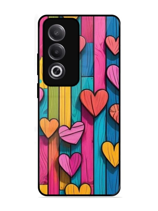 Rainbow Of Hearts Glossy Soft Edge Case for Oppo K12X (5G)