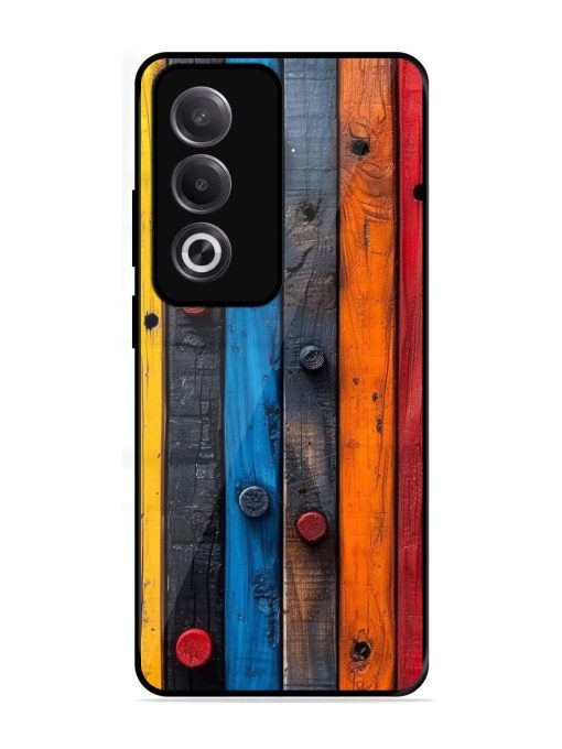 Rainbow Plank Glossy Soft Edge Case for Oppo K12X (5G)