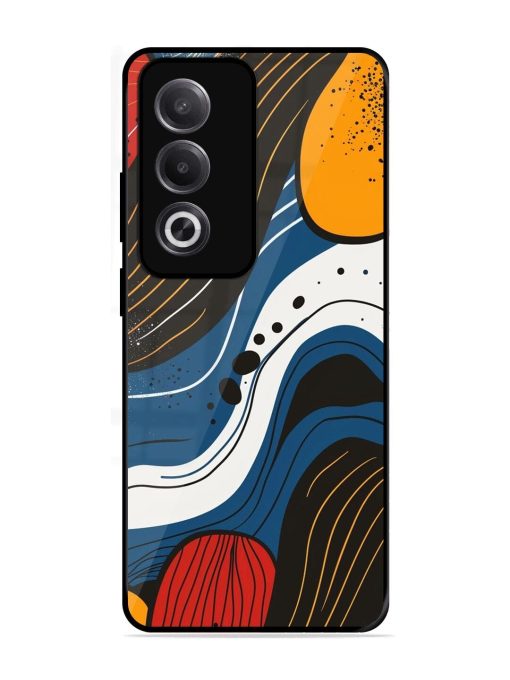 Abstract Expression Glossy Soft Edge Case for Oppo K12X (5G)