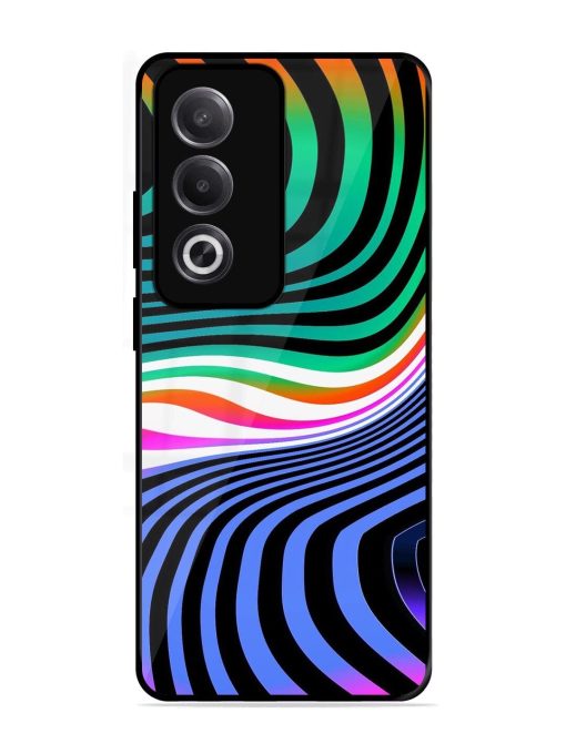 Psychedelic Waves Glossy Soft Edge Case for Oppo K12X (5G)