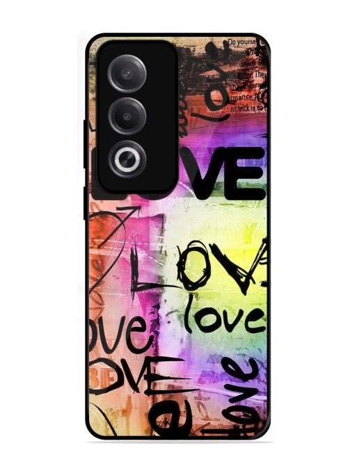 Love Graffiti Glossy Soft Edge Case for Oppo K12X (5G)