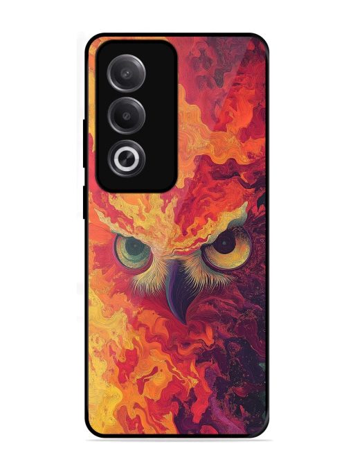 Fiery Owl Glossy Soft Edge Case for Oppo K12X (5G)