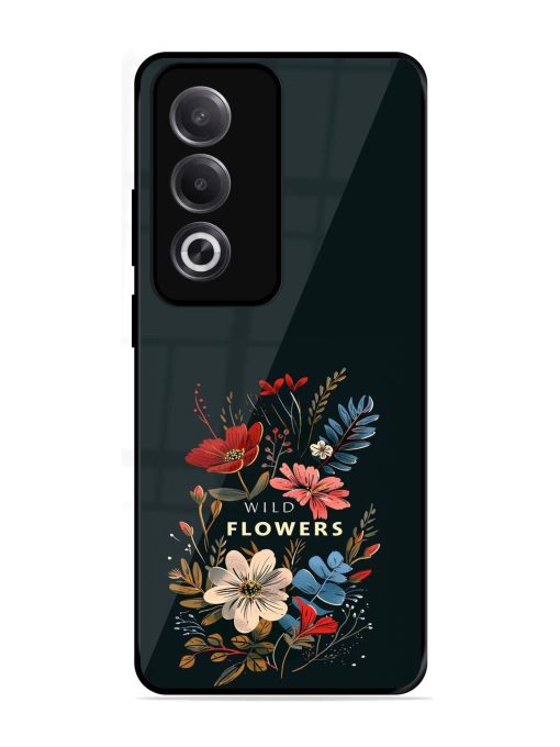 Dark Floral Glossy Soft Edge Case for Oppo K12X (5G)