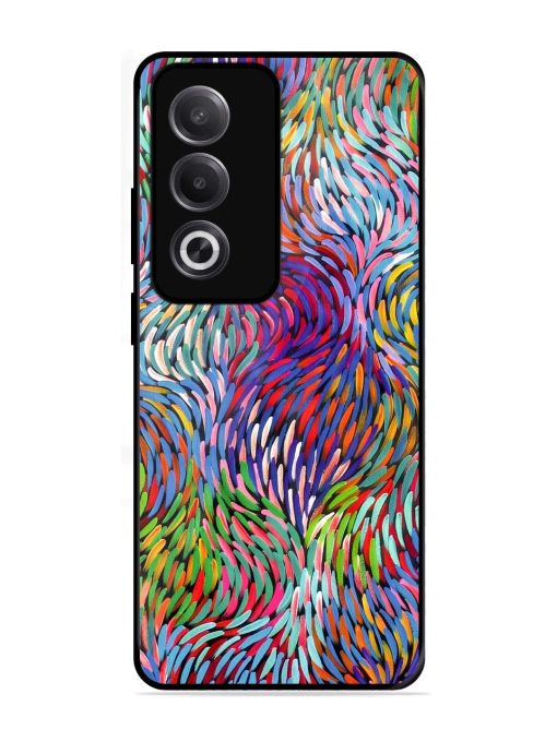 Vibrant Waves Glossy Soft Edge Case for Oppo K12X (5G)