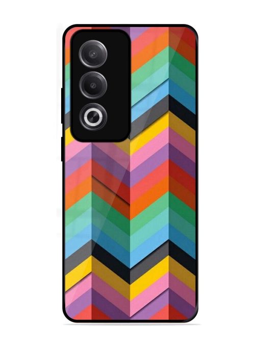 Colorful Zigzag Glossy Soft Edge Case for Oppo K12X (5G)