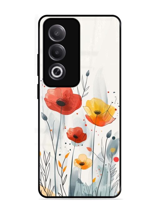 Poppy Fields Glossy Soft Edge Case for Oppo K12X (5G)