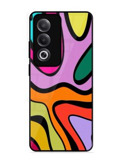 Groovy Swirls Glossy Soft Edge Case for Oppo K12X (5G)
