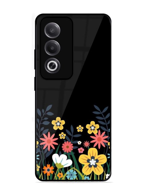 Floral Night Sky Glossy Soft Edge Case for Oppo K12X (5G)