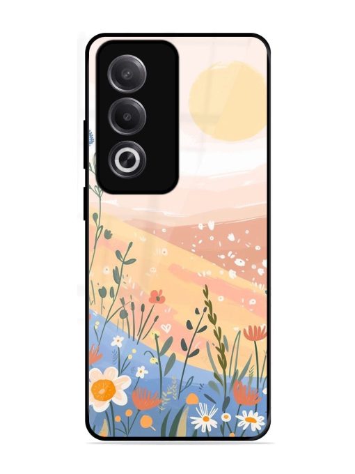 Golden Hour Blooms Glossy Soft Edge Case for Oppo K12X (5G)