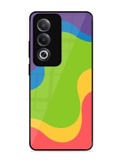 Wavy Rainbow Wonderland Glossy Soft Edge Case for Oppo K12X (5G)
