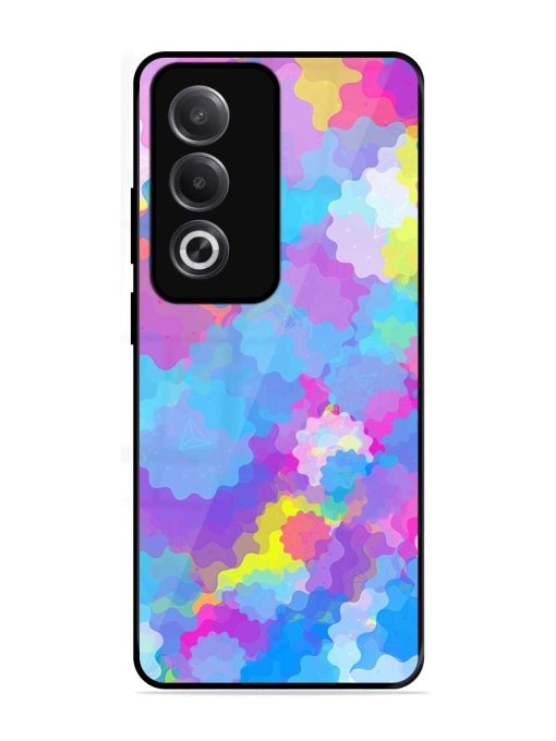 Psychedelic Cloud Burst Glossy Soft Edge Case for Oppo K12X (5G)