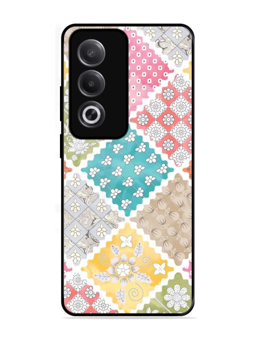 Patchwork Dreamscape Glossy Soft Edge Case for Oppo K12X (5G)