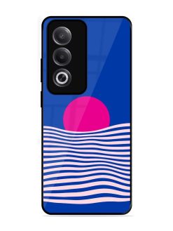 Pink Sunset Over Blue Waves Glossy Soft Edge Case for Oppo K12X (5G)