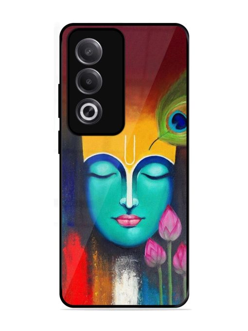 Divine Tranquility: The Face Of Krishna Glossy Soft Edge Case for Oppo K12X (5G)