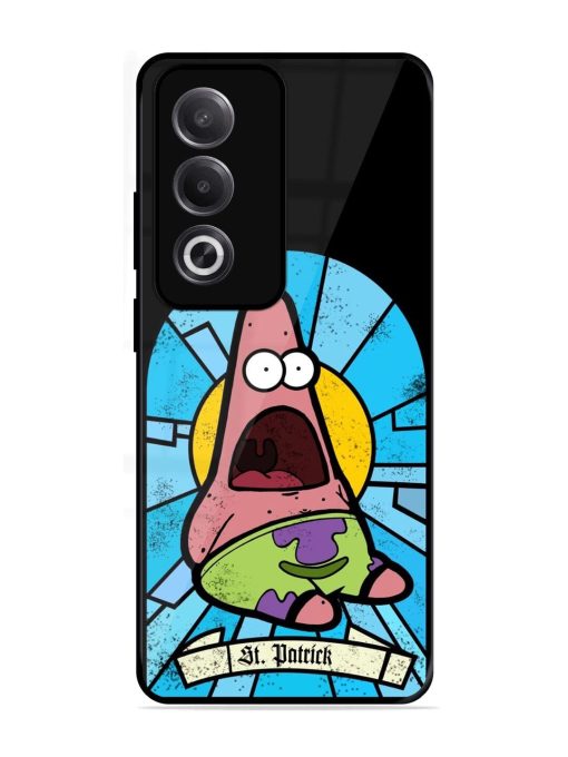 St. Patrick'S Day Stained Glass Patrick Star Glossy Soft Edge Case for Oppo K12X (5G)