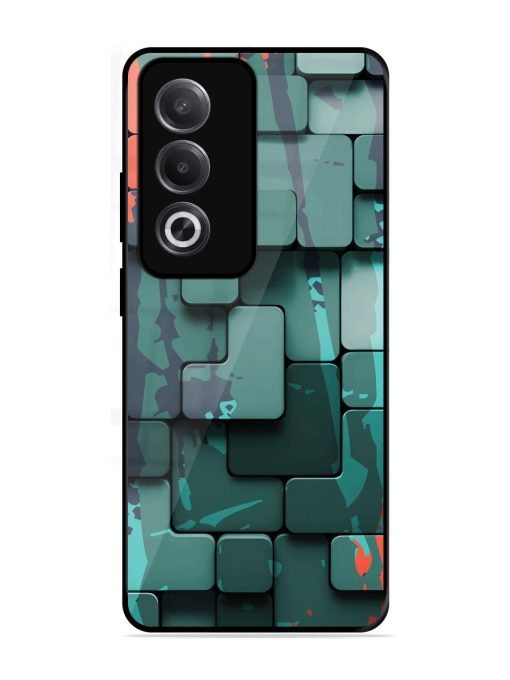 Abstract Geometric Mosaic Glossy Soft Edge Case for Oppo K12X (5G)