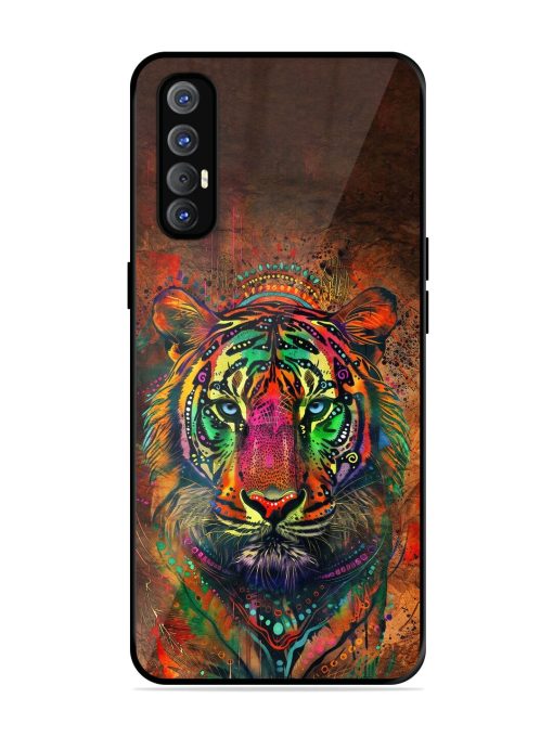 Cosmic Tiger Glossy Soft Edge Case for Oppo Reno 3 Pro