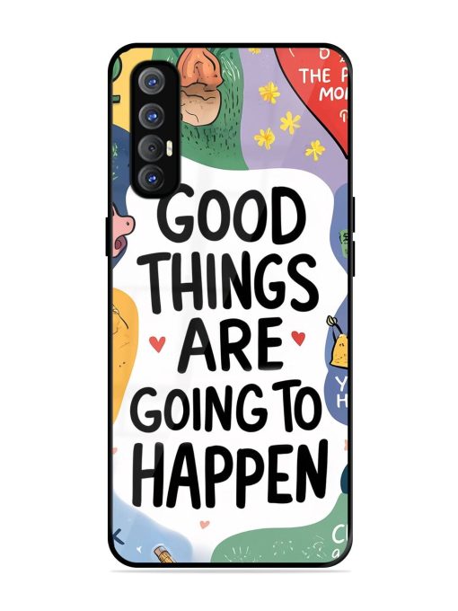 Uplifting Scribbles Glossy Soft Edge Case for Oppo Reno 3 Pro