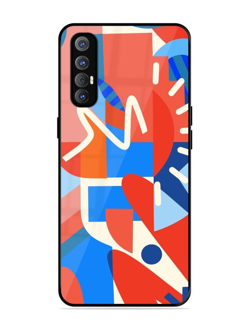 Abstract Harmony Glossy Soft Edge Case for Oppo Reno 3 Pro