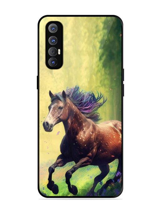 Enchanted Gallop Glossy Soft Edge Case for Oppo Reno 3 Pro