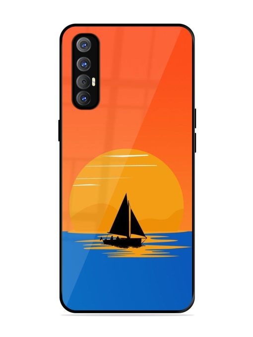 Sunset Sail Glossy Soft Edge Case for Oppo Reno 3 Pro