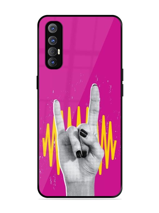 Rock Hand Glossy Soft Edge Case for Oppo Reno 3 Pro