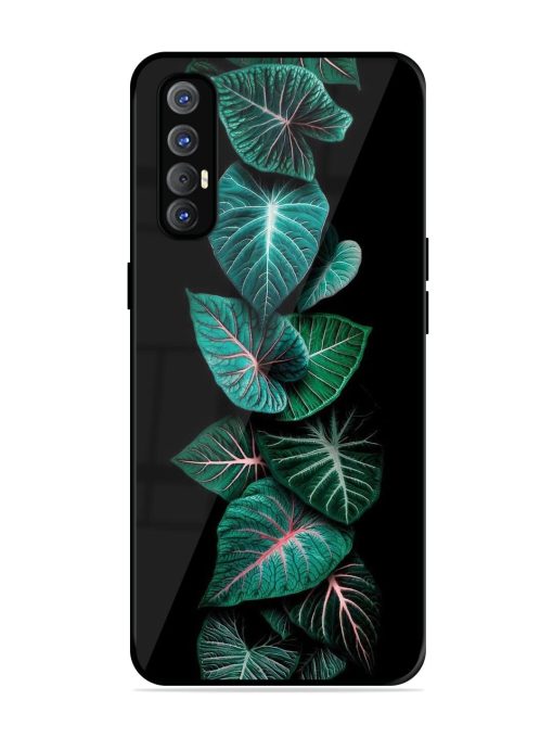 Emerald Elegance Glossy Soft Edge Case for Oppo Reno 3 Pro