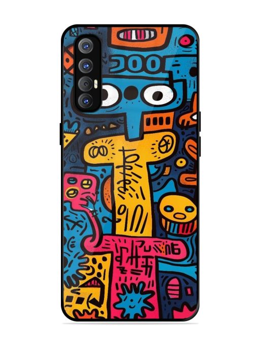 Doodletopia Glossy Soft Edge Case for Oppo Reno 3 Pro