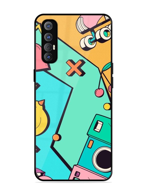 Retro Remix Glossy Soft Edge Case for Oppo Reno 3 Pro