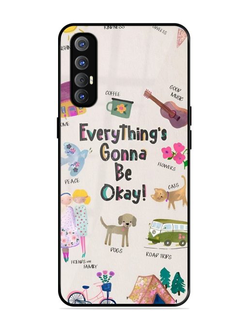 Sunshine And Smiles Glossy Soft Edge Case for Oppo Reno 3 Pro