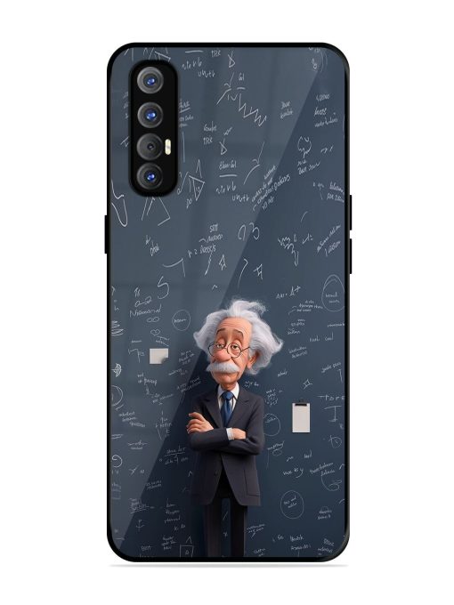 Albert Einstein Glossy Soft Edge Case for Oppo Reno 3 Pro