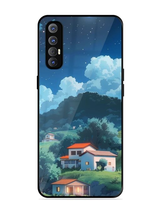 Peaceful Nightscape Glossy Soft Edge Case for Oppo Reno 3 Pro