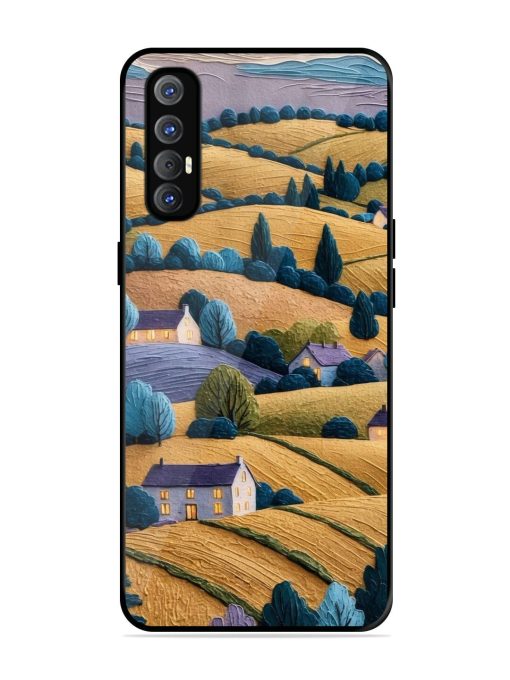 Rolling Hilltop Haven Glossy Soft Edge Case for Oppo Reno 3 Pro