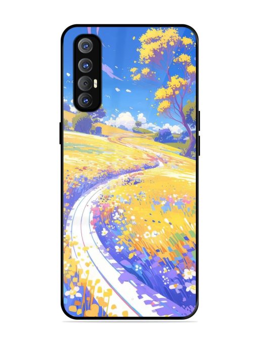 Vibrant Spring Meadow Glossy Soft Edge Case for Oppo Reno 3 Pro