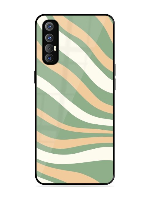 Wavy Pastel Paradise Glossy Soft Edge Case for Oppo Reno 3 Pro