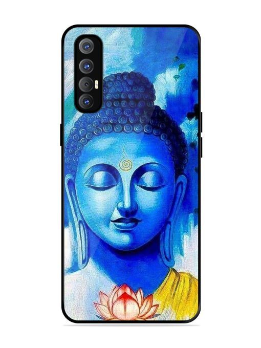 Serene Buddha With Lotus Glossy Soft Edge Case for Oppo Reno 3 Pro