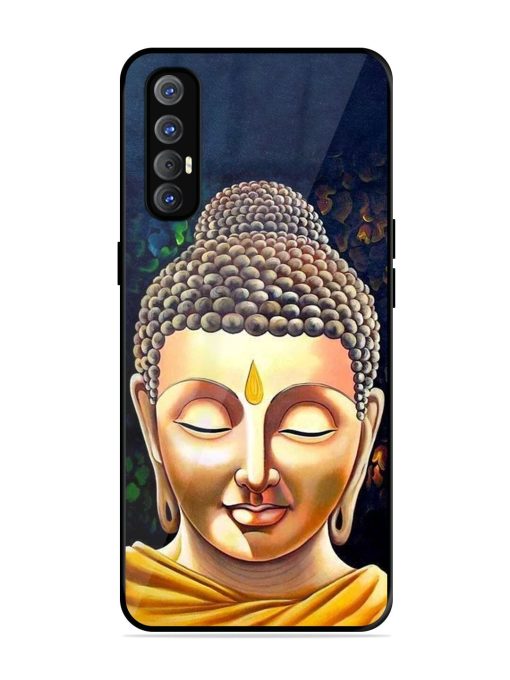 Buddha Face Glossy Soft Edge Case for Oppo Reno 3 Pro